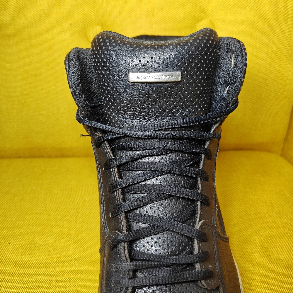 Alpinestars Anaheim Motorcycle riding  Black Leather Boot Men's Shoes Size 11.5 - Picture 6 of 10
